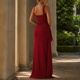 Serena Ruched Maxi Dress - Lead Alternate View