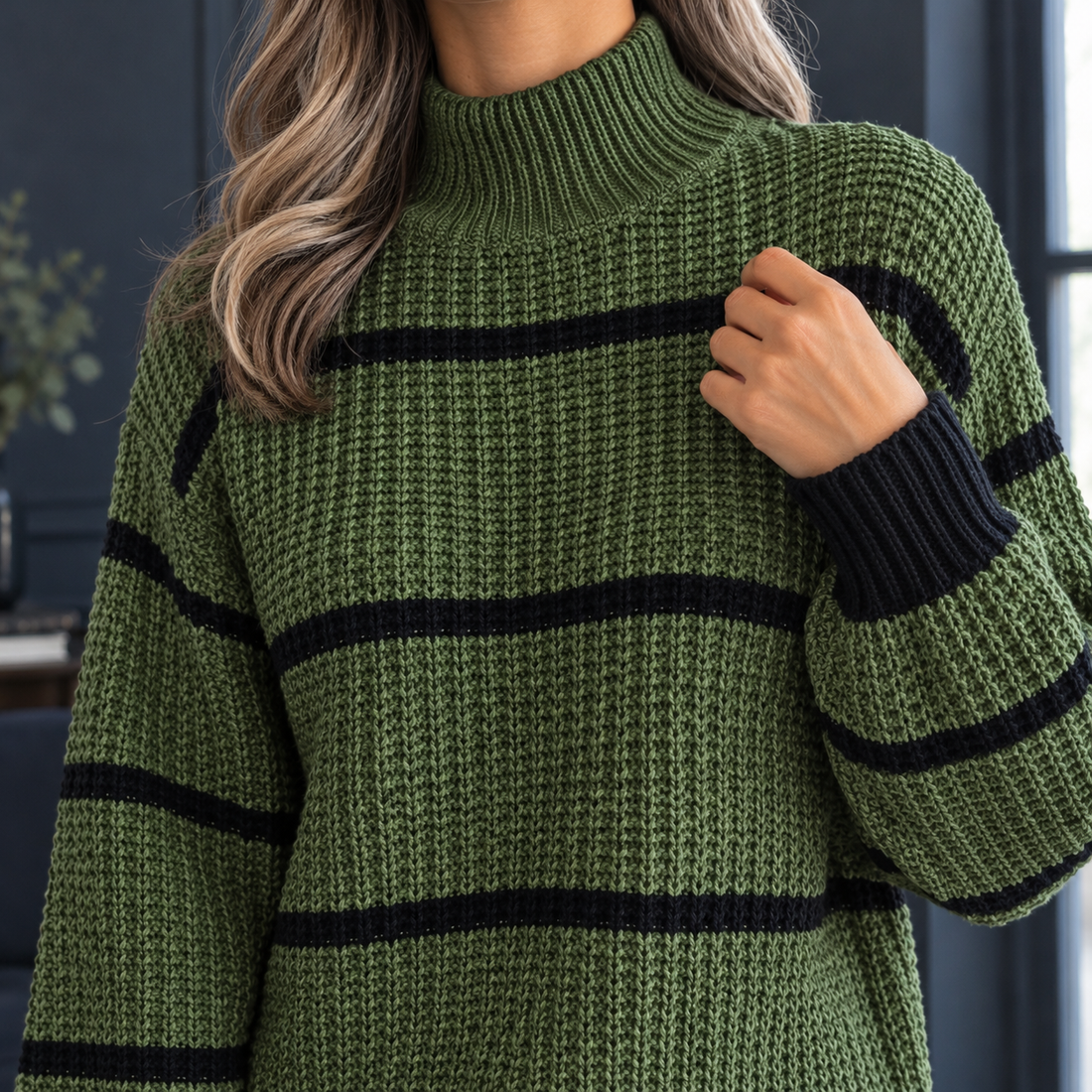Zinnia-Claire Striped Sweater - Lead Product Detail