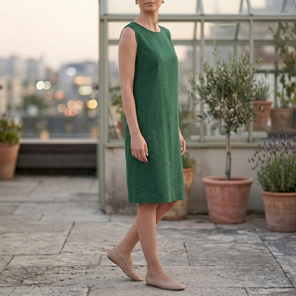 Amelie Shift Dress - Lead Alternate View