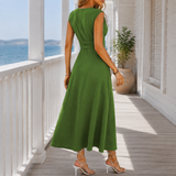 Imogen Tie Waist Dress - Lead Alternate View