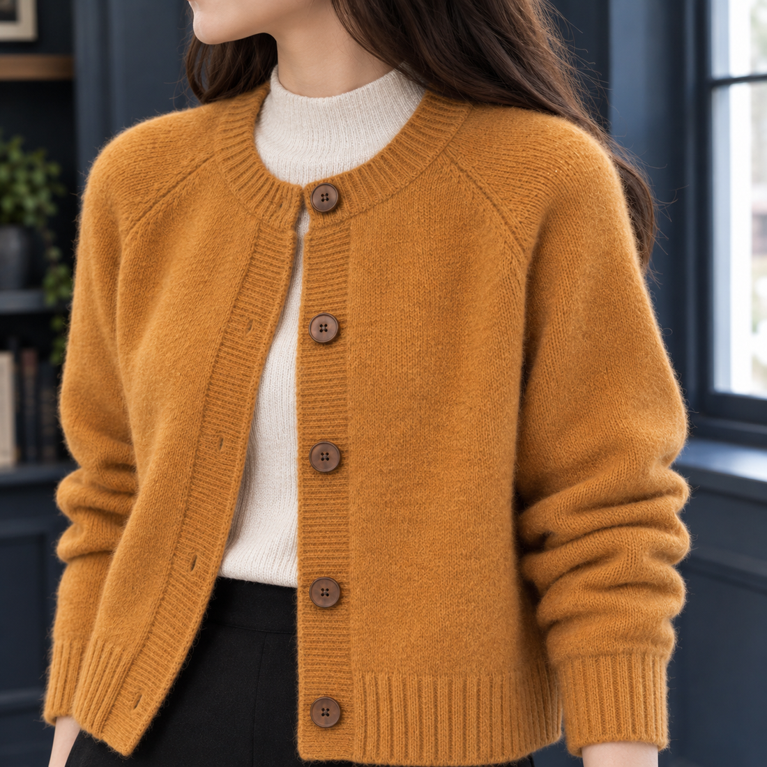 Annabeth-Grace Round Neck Cardigan - Lead Product Detail