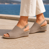 Alfieri Slingback Wedge Sandals - Lead Alternate View
