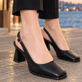 Molinari Square-Toe Slingbacks - Lead Product Detail