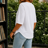 Meredith Half-Sleeve Tee - Lead Alternate View