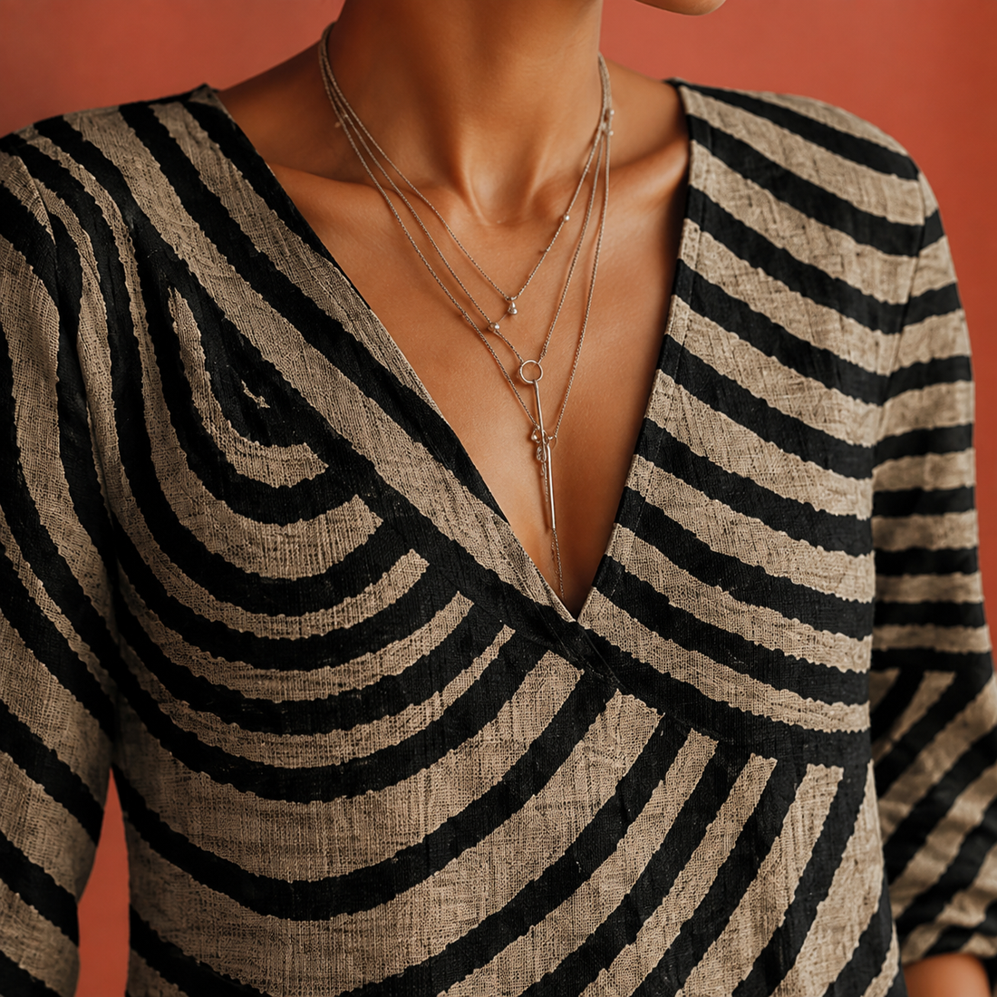 Elowen Abstract Maxi Dress - Lead Product Detail