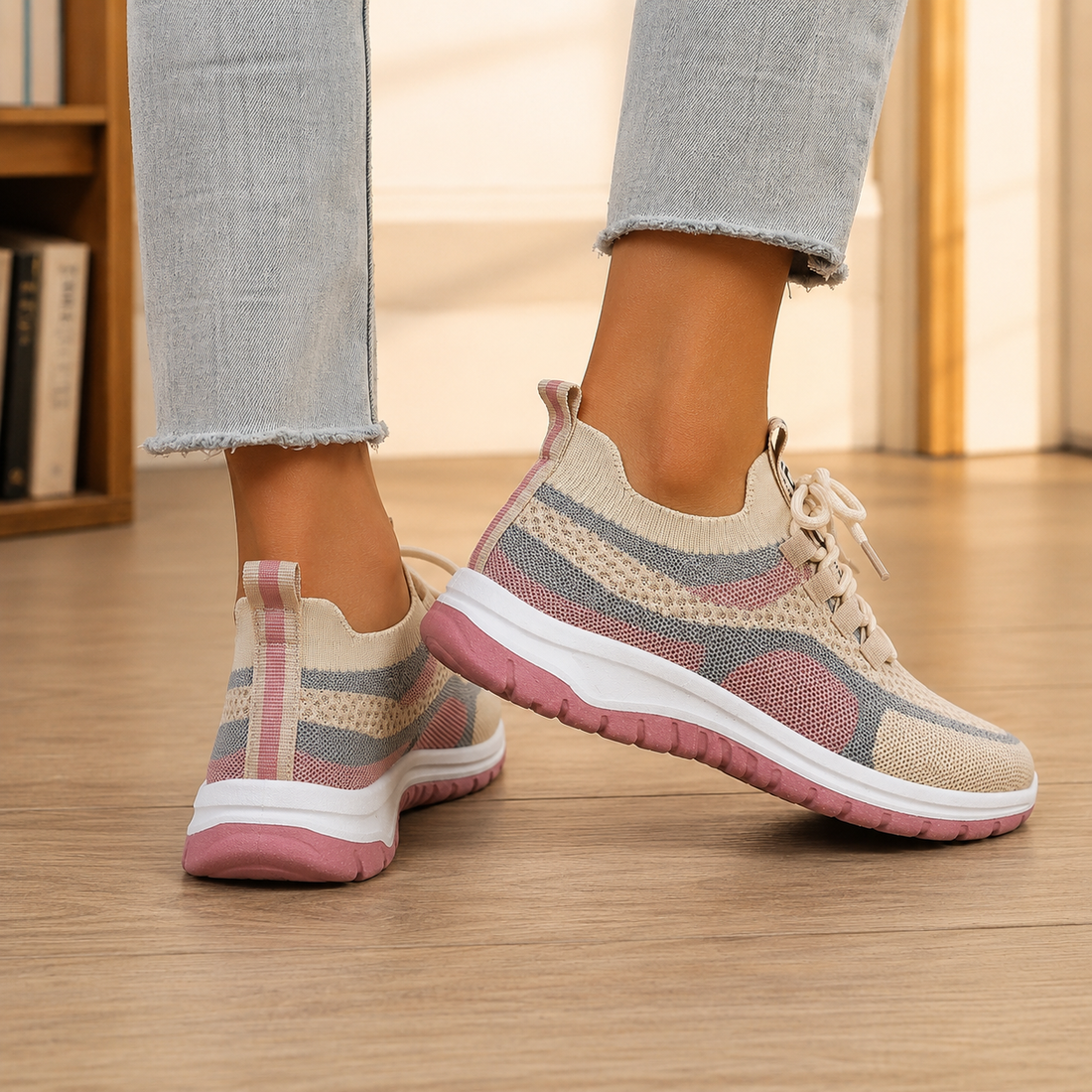 Bellini Lace-Up Sneakers - Lead Alternate View
