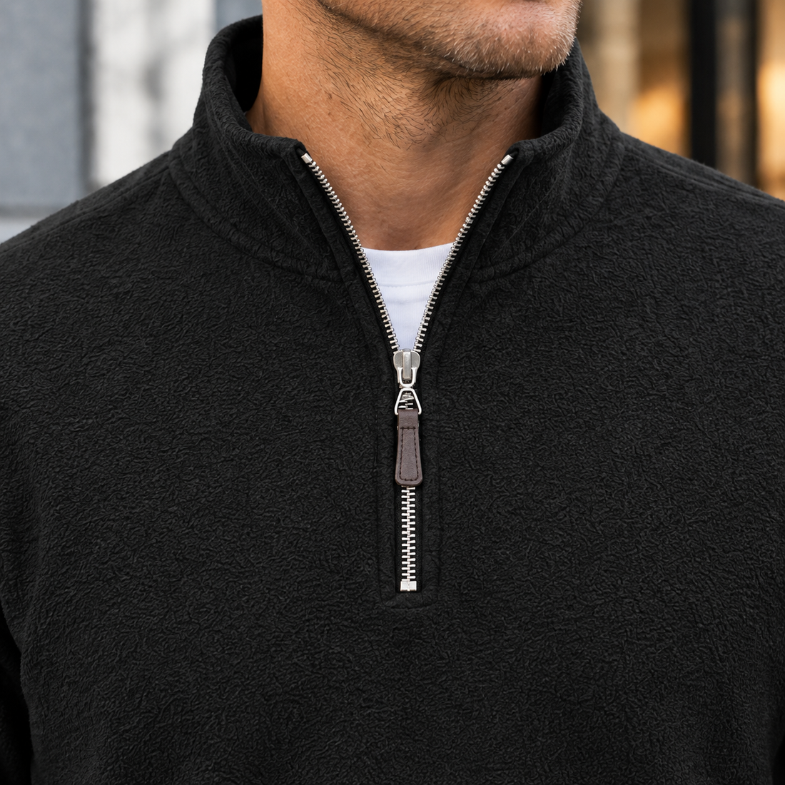 Rafferty-James Quarter Zip Pullover - Lead Product Detail