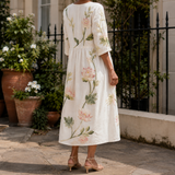 Willa Floral Midi Dress - Lead Alternate View