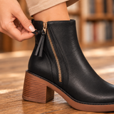 Messina Block Heel Boots - Lead Product Detail