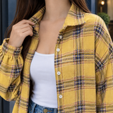 Raven-Claire Plaid Overshirt - Lead Product Detail