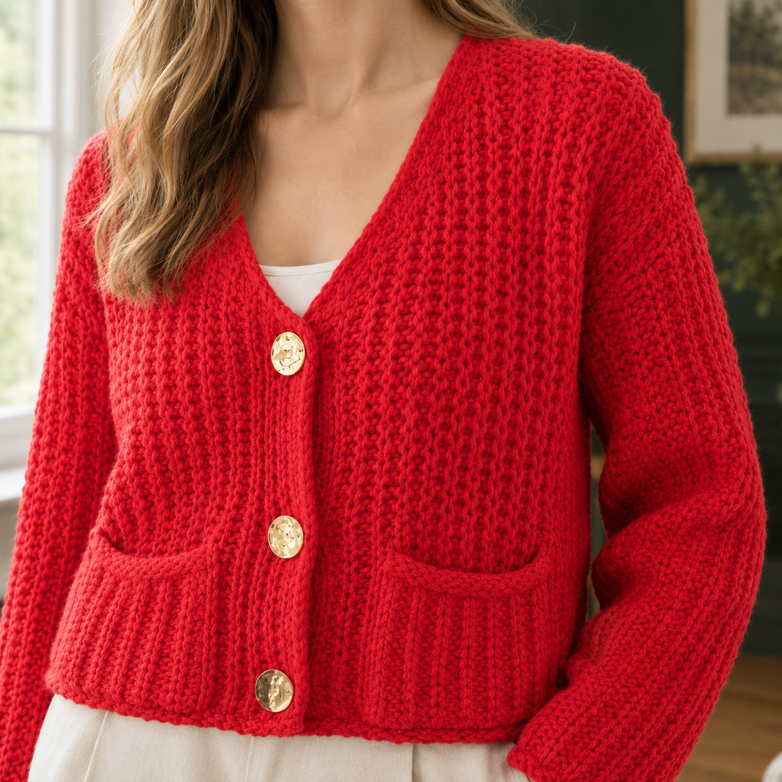 Melanie Chunky Cardigan - Lead Product Detail