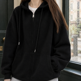 Flavia Hooded Hoodie - Lead Product Detail