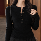 Pomeline-Marie Ribbed Knit Top - Lead Product Detail