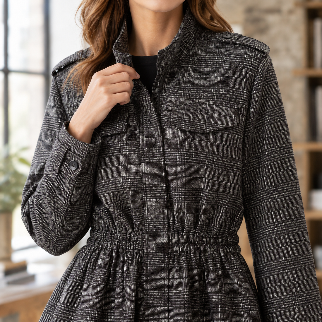 Gloria-Louise Cinched Jacket - Lead Product Detail