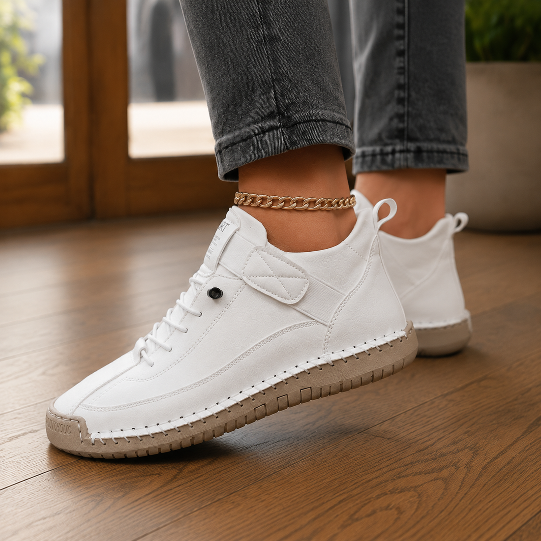 Melfi Strap Sneakers - Lead Alternate View