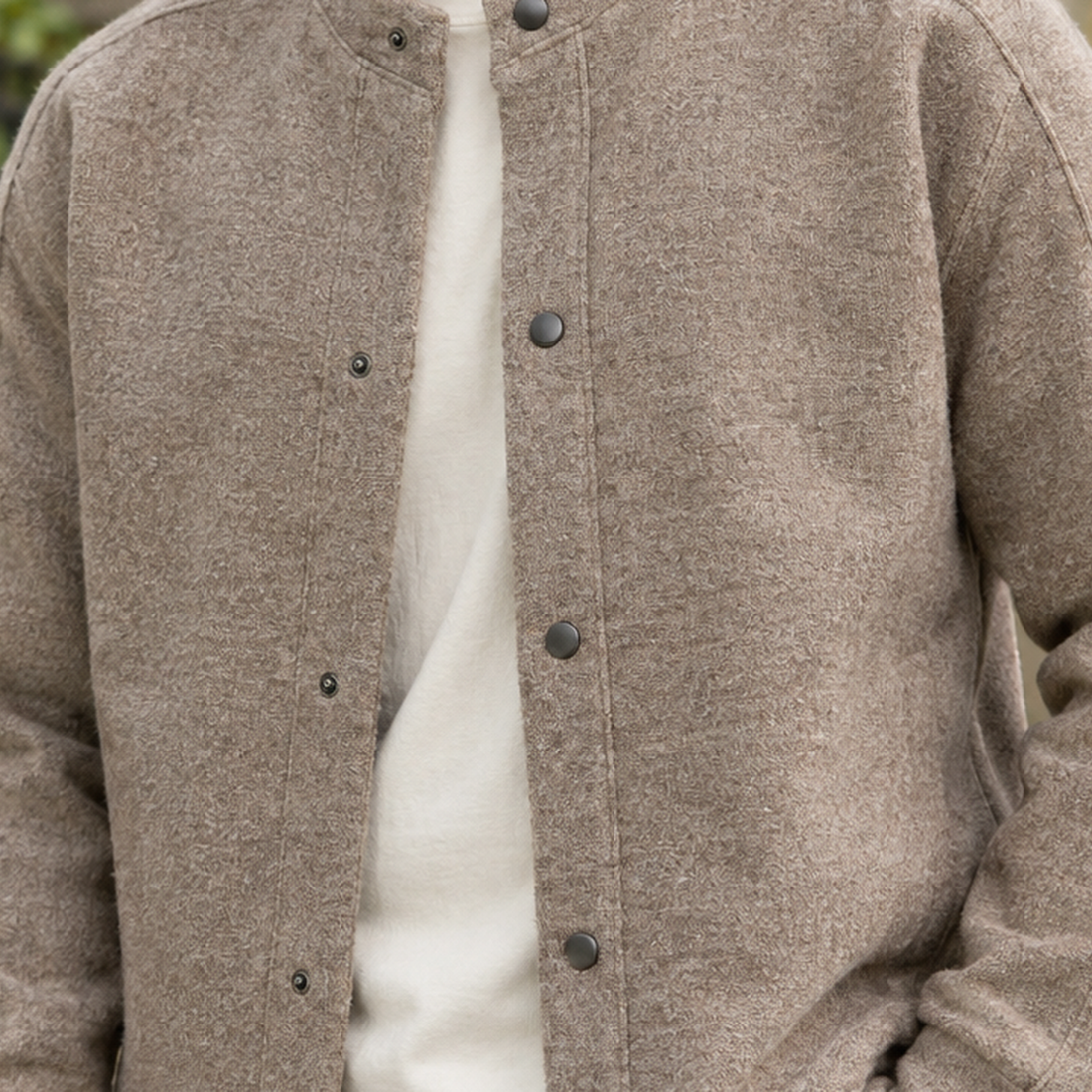 Caspian-Grey Knit Jacket - Lead Product Detail