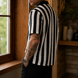 Soren Striped Knit Shirt - Lead Alternate View