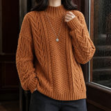 Alexandra Cable Knit Sweater - Lead Product Detail