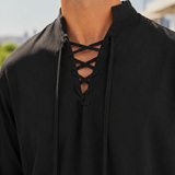 Lennox Lace-Up Shirt - Lead Product Detail