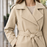 Naomi Belted Trench Jacket - Lead Product Detail