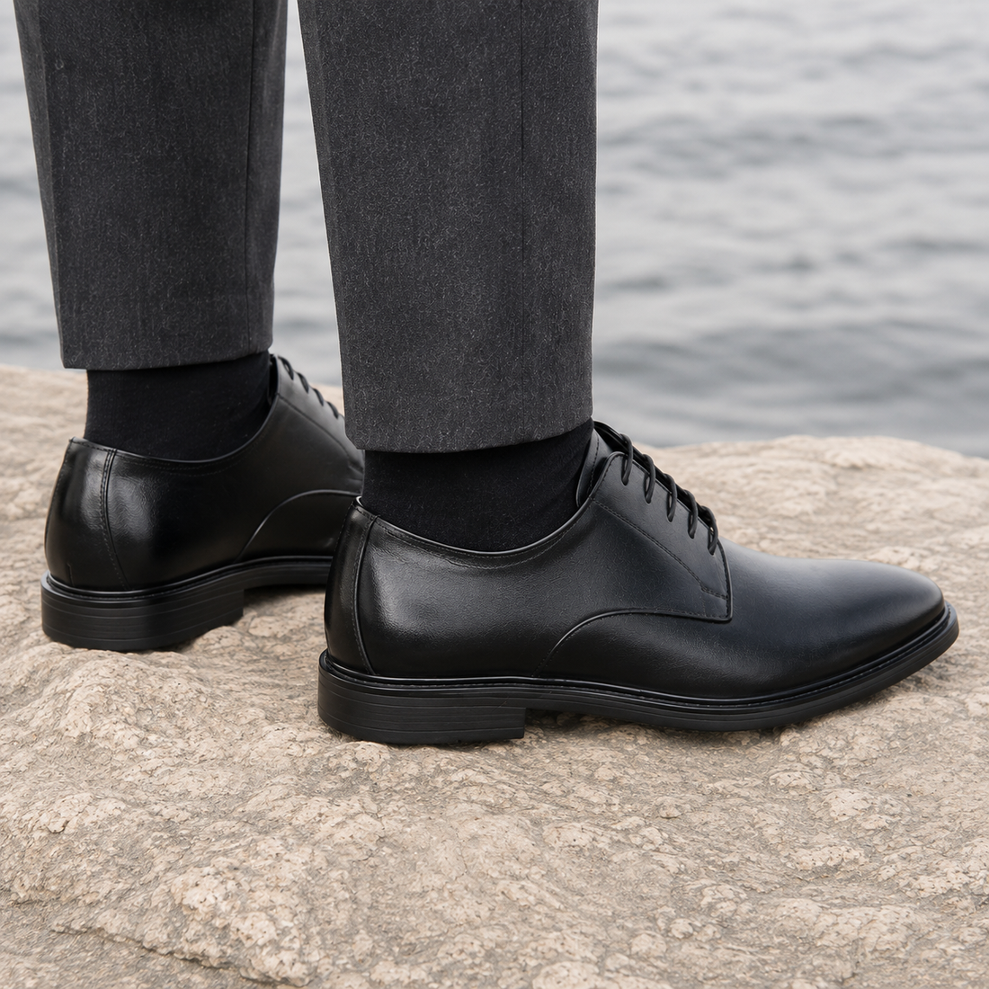 Tivoli Pointed Oxford Shoes - Lead Alternate View