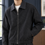 Ardan Contrast Collar Jacket - Lead Product Detail