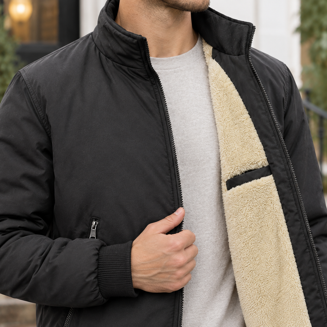 Oberon-Grant Plush Lined Jacket - Lead Product Detail