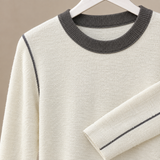 Delia-Rae Contrast Knit Sweater - Lead Product Detail