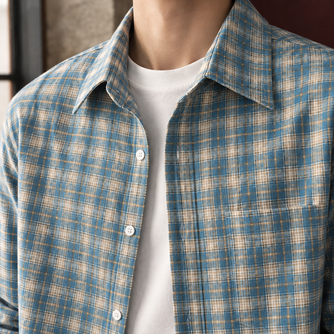 Alastair Plaid Overshirt - Lead Product Detail