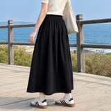 Romy Gathered Maxi Skirt - Lead Alternate View