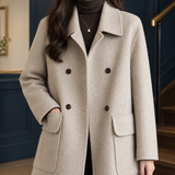 Simone-June Double Breasted Coat - Lead Product Detail
