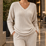 Charlotte-Claire Ribbed Set - Lead Product Detail