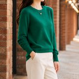 Isabella Crew Neck Sweater - Lead Alternate View