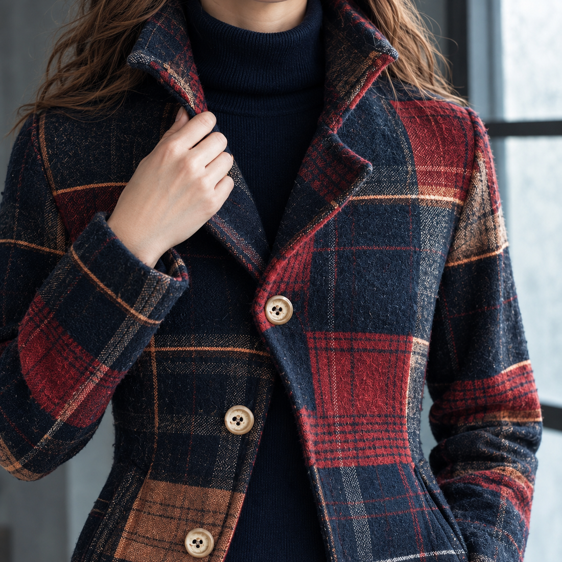 Aurore-Skye Plaid Jacket - Lead Product Detail