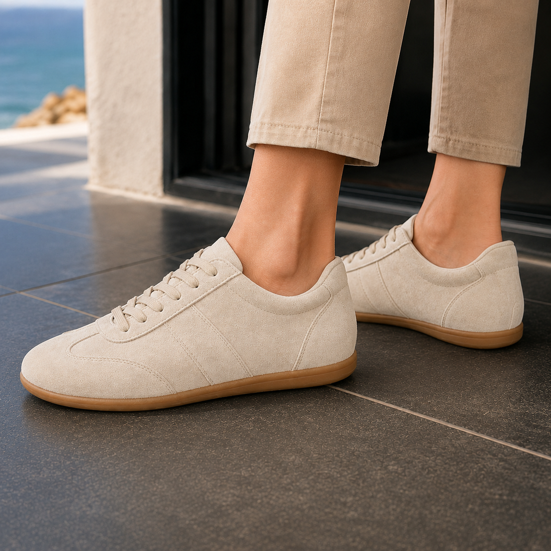 Caldera Suede-Look Sneakers - Lead Alternate View
