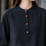 Solange Stand Collar Top - Lead Product Detail