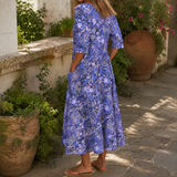 Rhea Floral Maxi Dress - Lead Alternate View