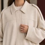 Cecilia-Sage Suede Bomber Jacket - Lead Product Detail