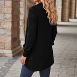 Evelina Ribbed Cardigan - Lead Alternate View