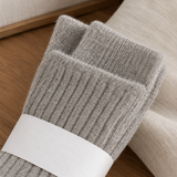 Jacinta-Faye Ribbed Cashmere Socks - Lead Product Detail