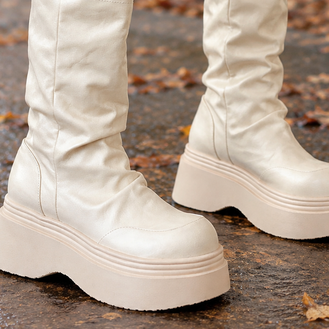 Spinelli-Roma Lace Cuff Boots - Lead Product Detail