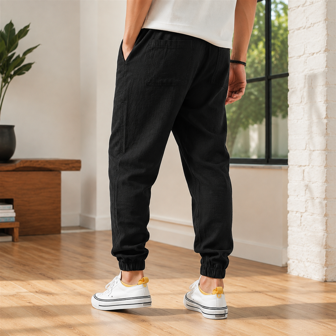 Hudson Relaxed Joggers - Lead Alternate View