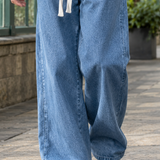 Solomon-Flynn Wide Leg Jeans - Lead Product Detail