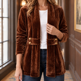 Romy-Rae Open Front Jacket - Lead Product Detail