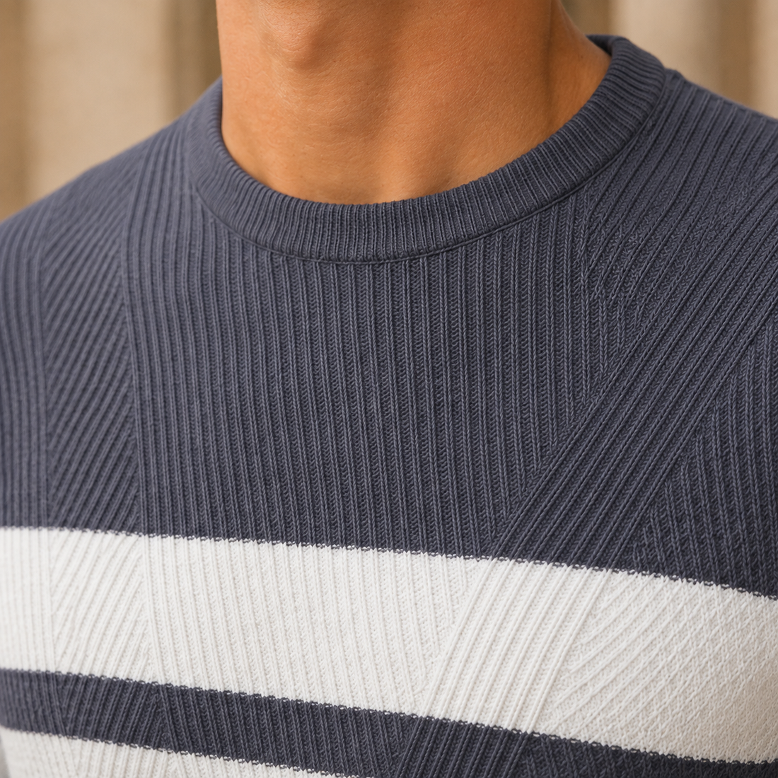Rupert Textured Sweater - Lead Product Detail