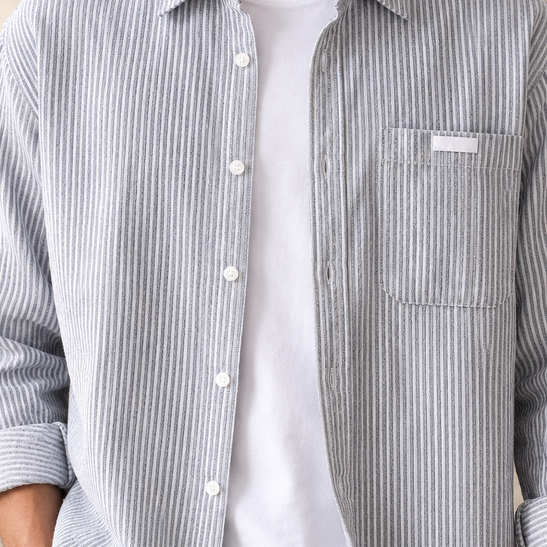 Philip-James Relaxed Shirt - Lead Product Detail
