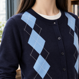 Madeleine-Louise Argyle Cardigan - Lead Product Detail