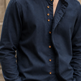 Emmett-Tate Mandarin Collar Shirt - Lead Product Detail