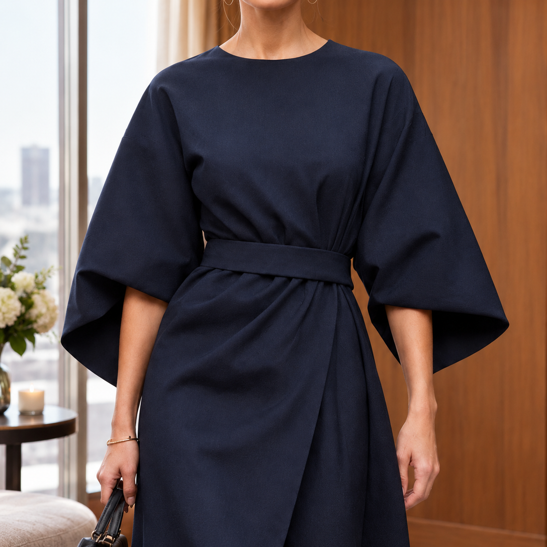 Elodie-Elise Kimono Sleeve Dress - Lead Product Detail