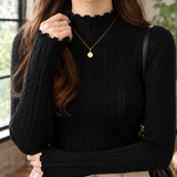 Brigitte-Rae Ruffle Neck Sweater - Lead Product Detail